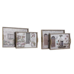 Kandik DKD Home Decor puit MDF (2 pcs) (40 x 30 x 6 cm) hind ja info | Lauanõud ja kööginõud | kaup24.ee