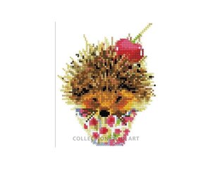Алмазная мозаика 17x21 cm.  "Sweet hedgehog" цена и информация | Алмазная мозаика | kaup24.ee