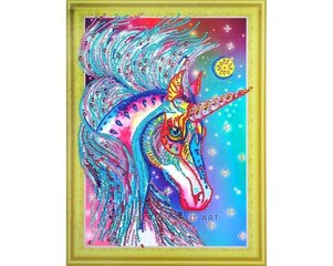 Алмазная мозаика 30x40 cm.  "Fabulous unicorn" цена и информация | Алмазная мозаика | kaup24.ee