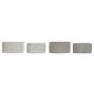 Pottide komplekt DKD Home Decor ‎S3023993 hall tsement valge kaasaegne geomeetriline (23 x 12,5 x 11 cm) (2 Ühikut) hind ja info | Dekoratiivsed lillepotid | kaup24.ee