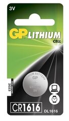 Element GP Liitium CR1616 (DL1616), 1tk. цена и информация | Батарейки | kaup24.ee