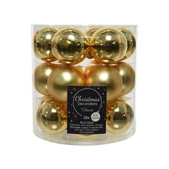 Елочные шары 010438, 18 шт., 4 см, золотистые цена и информация | Ёлочные игрушки | kaup24.ee