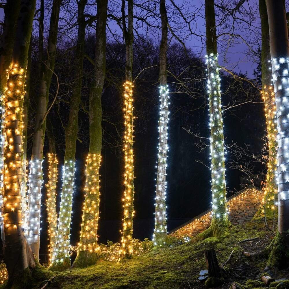 500 LED-pirniga professionaalne õue valguskett Brosberg, soe valge hind ja info | Jõulutuled | kaup24.ee