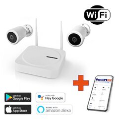 Умный Wi-Fi NVR комплект камер цена и информация | Камеры видеонаблюдения | kaup24.ee