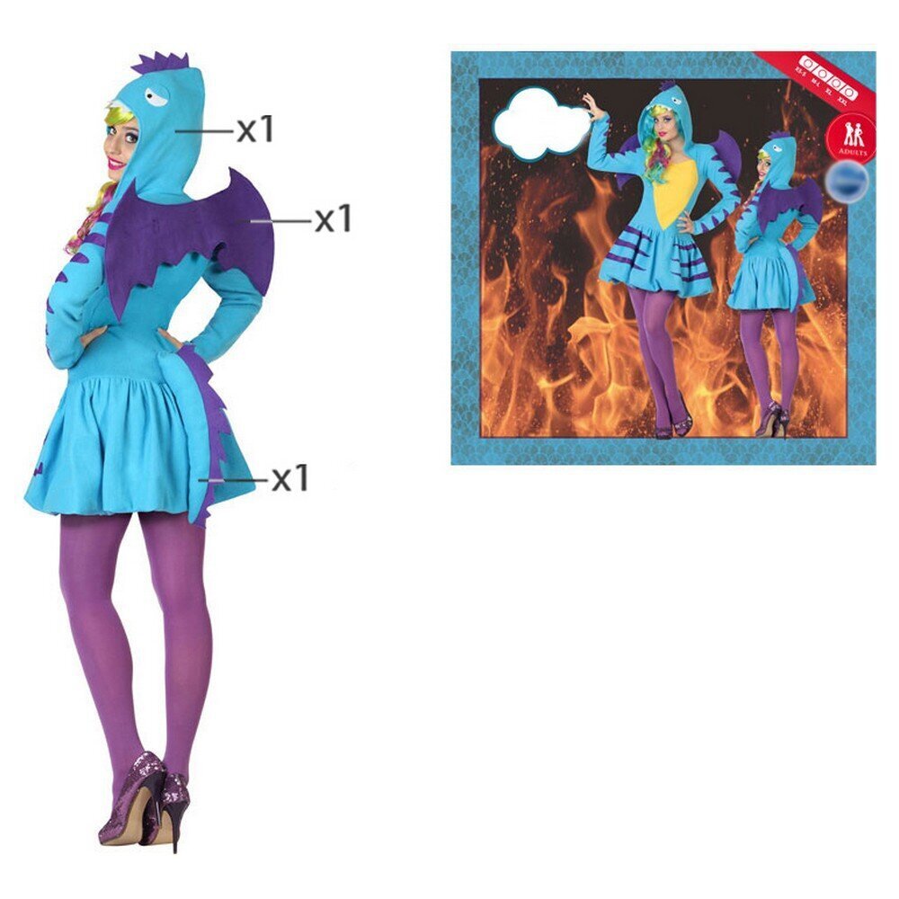 Maskeraadi kostüüm täiskasvanutele Dragon hind ja info | Karnevali kostüümid | kaup24.ee