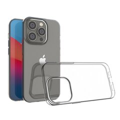 Силиконовый чехол Fusion Ultra Back Case 1 мм для Apple iPhone 14 Pro прозрачный цена и информация | Чехлы для телефонов | kaup24.ee