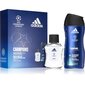 Komplekt Adidas UEFA VIII meestele: tualettvesi EDT 50 ml + dušigeel 250 ml hind ja info | Dušigeelid, õlid | kaup24.ee