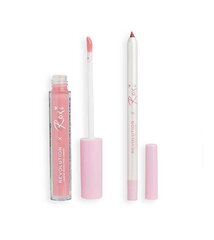 Блеск для губ Makeup Revolution London, Roxi Cherry Blossom, 3 мл + контурный карандаш для губ, 1 г. цена и информация | Помады, бальзамы, блеск для губ | kaup24.ee
