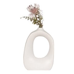 Керамическая белая ваза Hollow 27,5см цена и информация | Vaasid | kaup24.ee