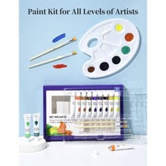 Набор акриловых красок GEAR027AW, 17 штук цена и информация | Принадлежности для рисования, лепки | kaup24.ee