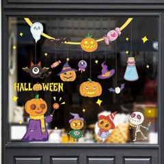 Lastetoa akna, seinakleebis - Halloweeni kaunistus цена и информация | Декоративные наклейки | kaup24.ee