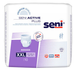 Подгузники-трусики Seni Active Plus, XXL размер, 10 шт. цена и информация | Подгузники, прокладки, одноразовые пеленки для взрослых | kaup24.ee