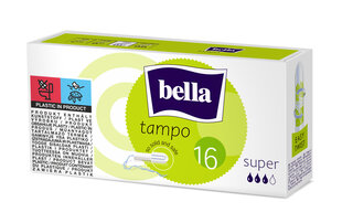 Тампоны Bella Tampo Super, 16 шт. цена и информация | Тампоны, гигиенические прокладки для критических дней, ежедневные прокладки | kaup24.ee