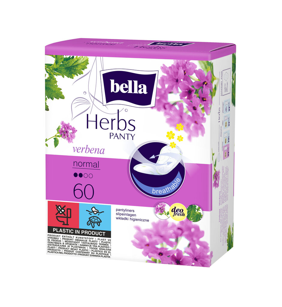 Pesukaitsmed Bella Panty Herbs Verbena, 60 tk hind ja info | Tampoonid, hügieenisidemed, menstruaalanumad | kaup24.ee