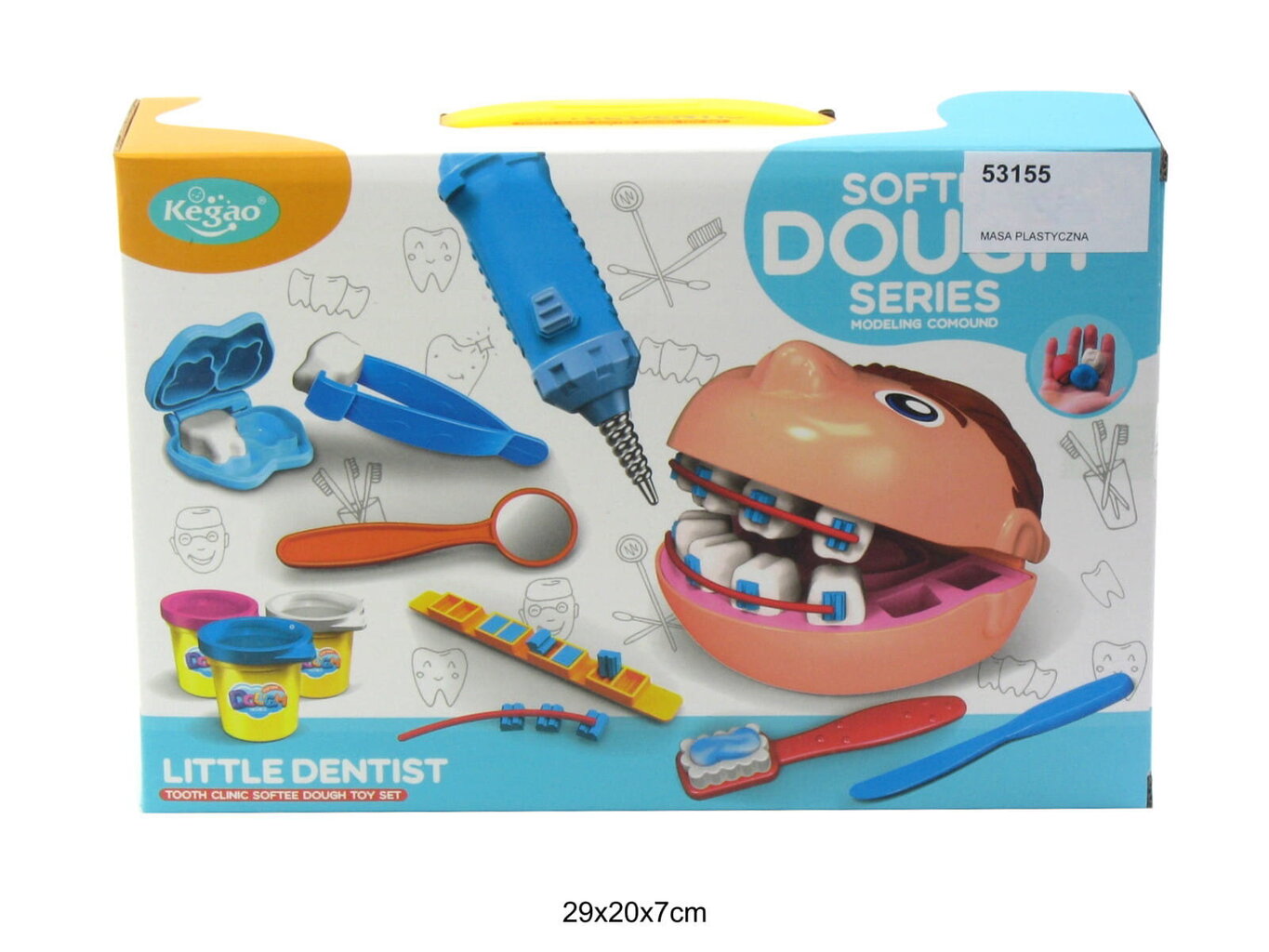 Voolimismass vormidega Little Dentist (53155) 1776 hind ja info | Arendavad mänguasjad | kaup24.ee