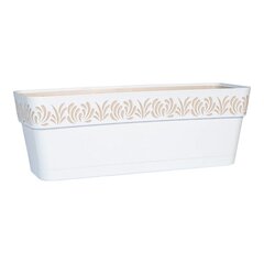 Self-watering planter Gaia Valge Plastmass (19 x 17 x 49,5 cm) hind ja info | Dekoratiivsed lillepotid | kaup24.ee