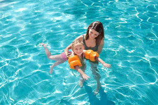 Надувные плавательные рукава Bestway, 20 x 20 см, оранжевый цена и информация | Нарукавники, жилеты для плавания | kaup24.ee