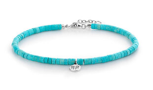 Rebel&Rose Бирюзовый браслет из бисера Anklet Slices Turquoise RR-AK005-S цена и информация | Женские браслеты | kaup24.ee