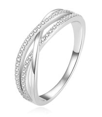 Очаровательное серебряное кольцо с цирконами Beneto AGG446L цена и информация | Кольцо | kaup24.ee