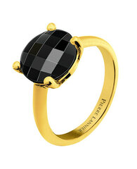 Pierre Lannier Позолоченное кольцо с черным агатом Multiples BJ06A323 цена и информация | Кольцо | kaup24.ee