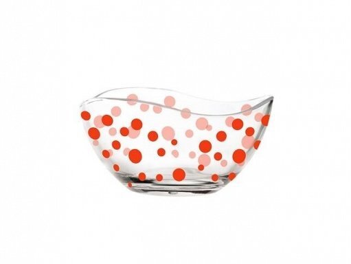 Salatikauss Glasmark Red DOTS, 12 cm цена и информация | Lauanõud ja kööginõud | kaup24.ee