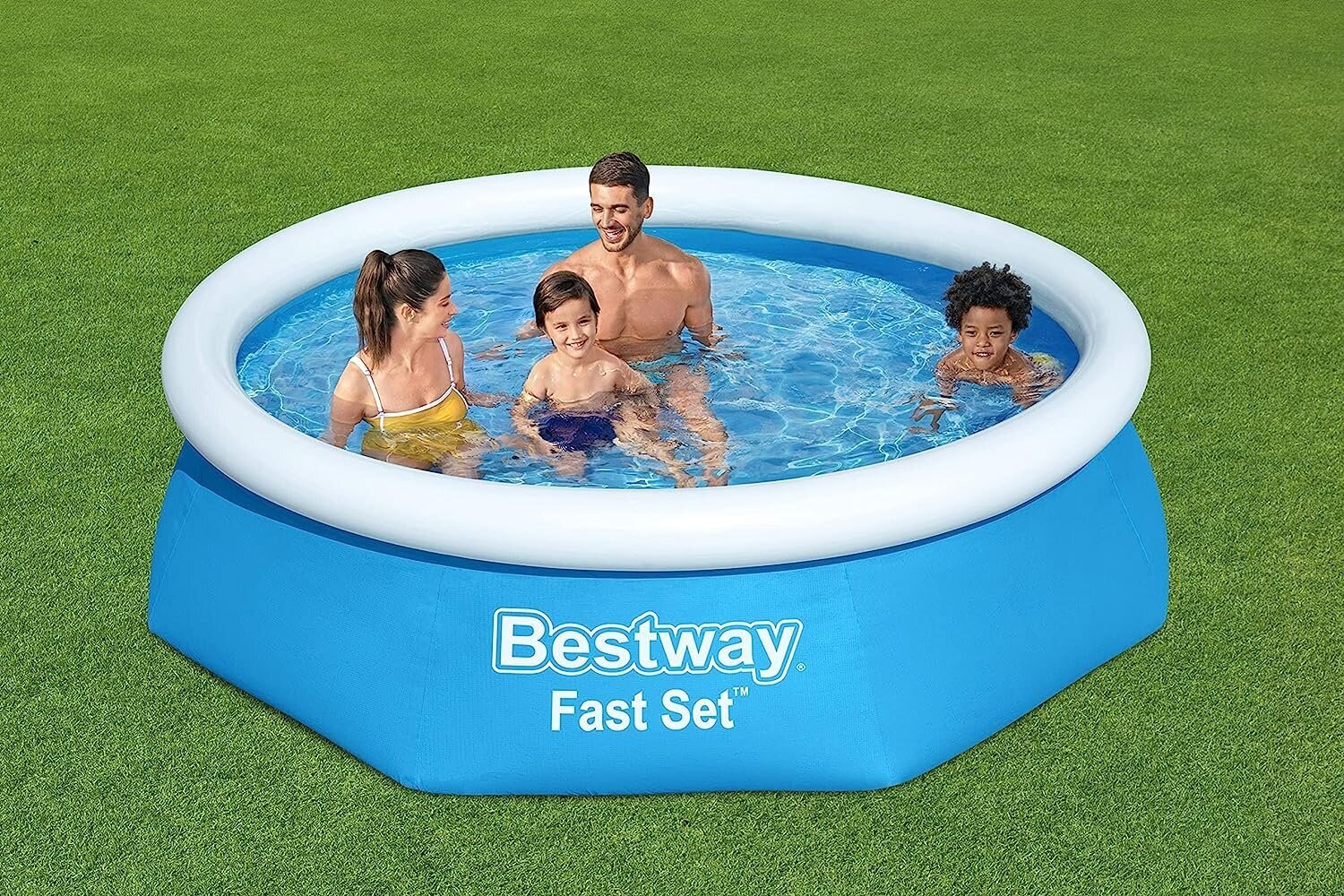 Bestway Fast Set Seadistamise basseini komplekt filterpumbaga Ø 244 x 61 cm, sinine, ümmargune цена и информация | Basseini filtrid | kaup24.ee