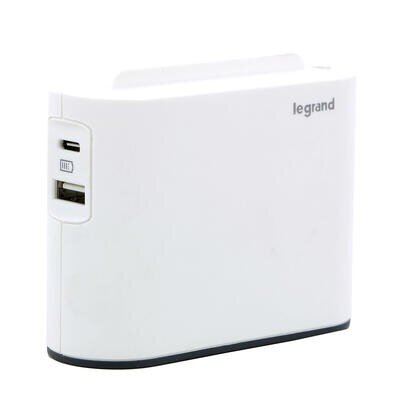 Legrand 2x2P + USB AC splitter valge / must цена и информация | USB jagajad, adapterid | kaup24.ee