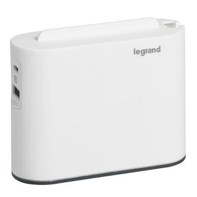 Legrand 2x2P + USB AC splitter valge / must hind ja info | USB jagajad, adapterid | kaup24.ee