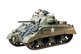 Американский танк M4 Sherman Color Tamiya  цена и информация | Развивающий мелкую моторику - кинетический песок KeyCraft NV215 (80 г) детям от 3+ лет, бежевый | kaup24.ee