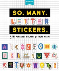 So. Many. Letter Stickers.: 3,820 Alphabet Stickers for Word Nerds цена и информация | Книги о питании и здоровом образе жизни | kaup24.ee