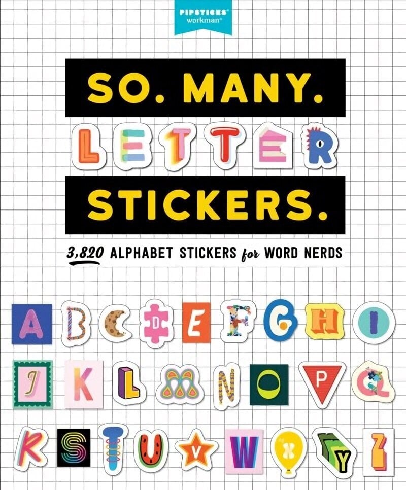 So. Many. Letter Stickers.: 3,820 Alphabet Stickers for Word Nerds hind ja info | Tervislik eluviis ja toitumine | kaup24.ee