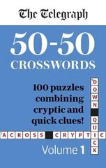 Telegraph 50-50 Crosswords Volume 1 hind ja info | Tervislik eluviis ja toitumine | kaup24.ee