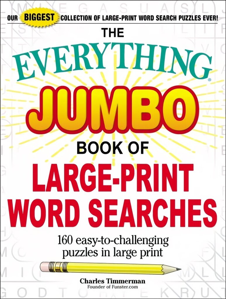 Everything Jumbo Book of Large-Print Word Searches: 160 Easy-To-Challenging Puzzles in Large Print цена и информация | Tervislik eluviis ja toitumine | kaup24.ee