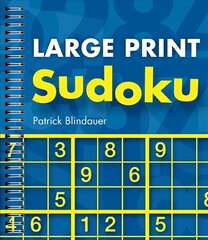 Large Print Sudoku Large type / large print edition hind ja info | Tervislik eluviis ja toitumine | kaup24.ee