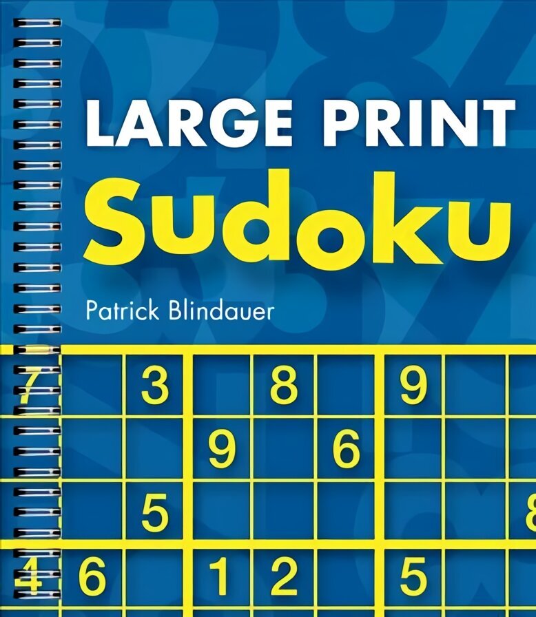 Large Print Sudoku Large type / large print edition hind ja info | Tervislik eluviis ja toitumine | kaup24.ee