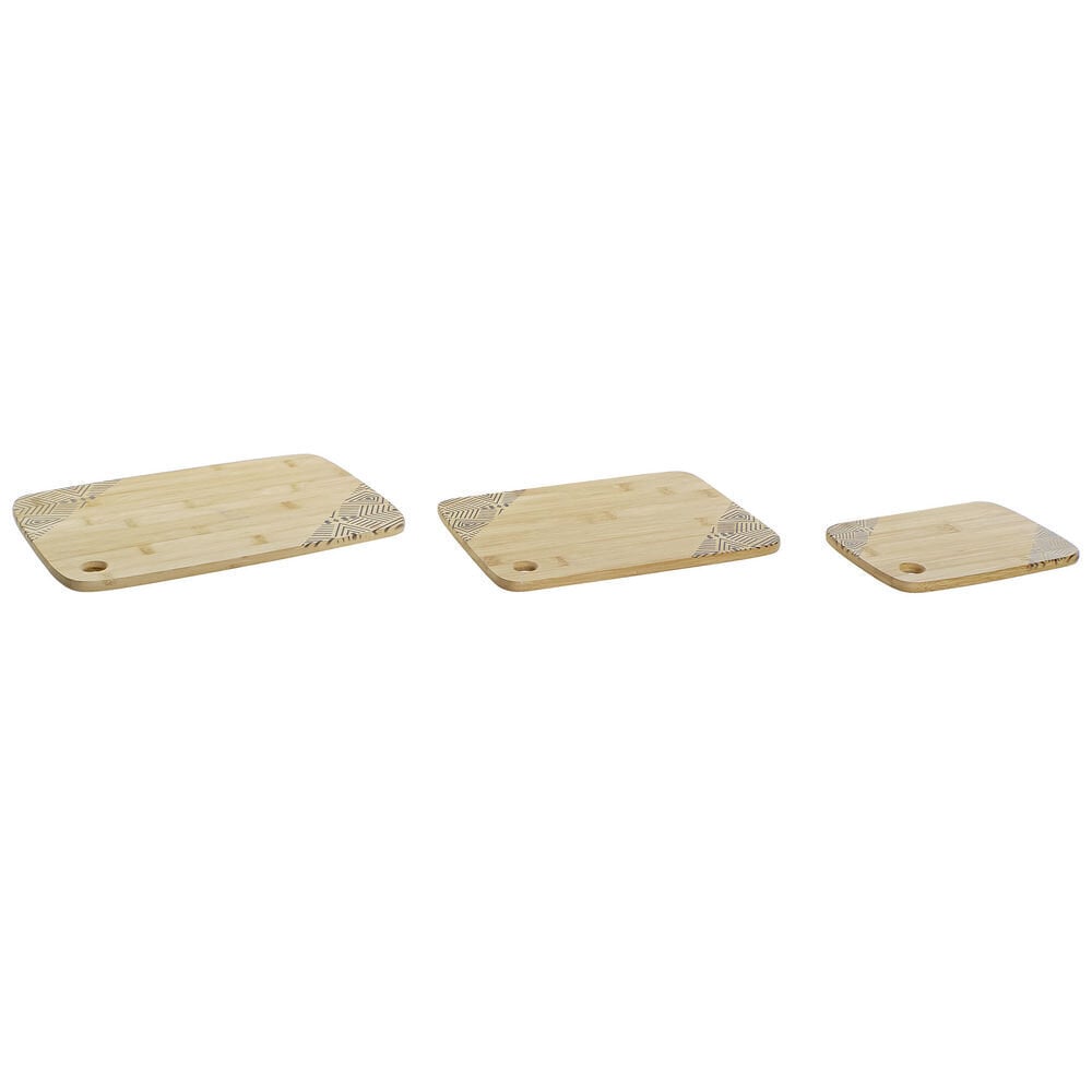 Lõikelaud DKD Home Decor bambus (24 x 33 x 1 cm) (3 pcs) hind ja info | Lõikelauad | kaup24.ee