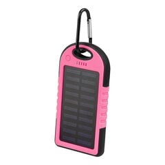 Akupank Setty solar power bank SPBS-05 5000 mAh pink hind ja info | Akupangad | kaup24.ee