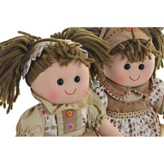 Riidest nukk DKD Home Decor kleit (24 x 10 x 35 cm) (2 pcs) hind ja info | Tüdrukute mänguasjad | kaup24.ee