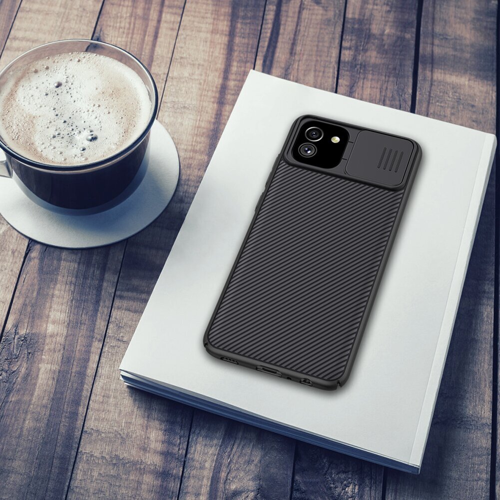 Telefoniümbris Nillkin CamShield Hard Case for Samsung Galaxy A03 Black hind ja info | Telefoni kaaned, ümbrised | kaup24.ee