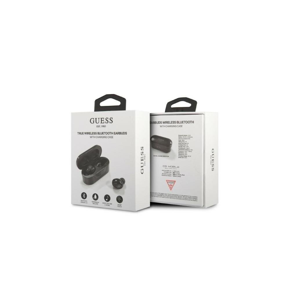 Kõrvaklapid Guess wireless earphones GUTWST31EK TWS Digital BT5 Classic Logo black hind ja info | Kõrvaklapid | kaup24.ee