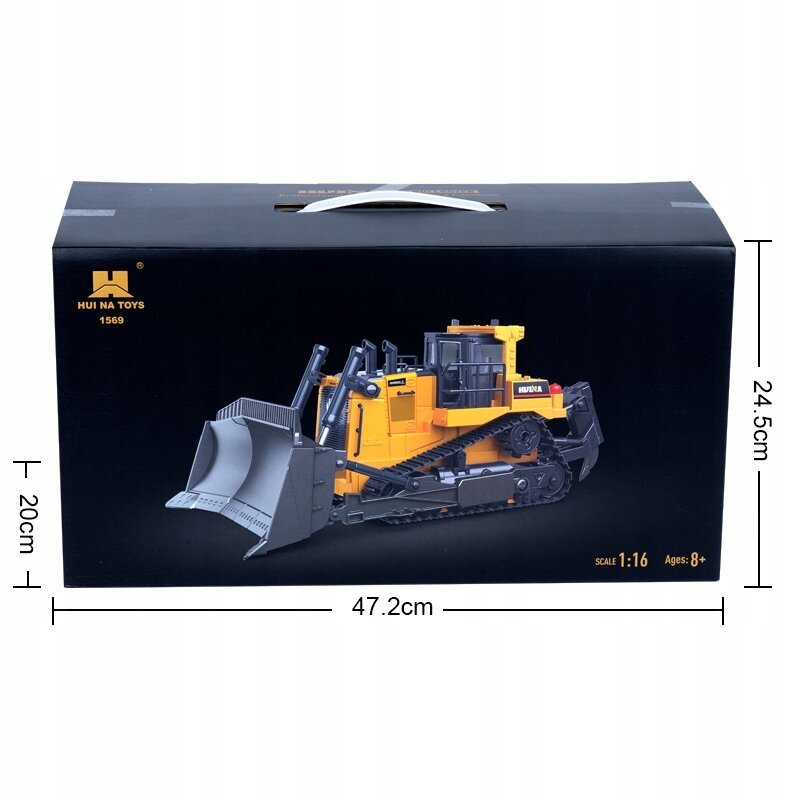 RC Bulldozer H-Toys 1569 2,4 GHz 1:16 buldooser hind ja info | Poiste mänguasjad | kaup24.ee