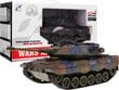 Kaugjuhitav suitsuefektiga tank Wars King R/C Tank, roheline hind ja info | Poiste mänguasjad | kaup24.ee