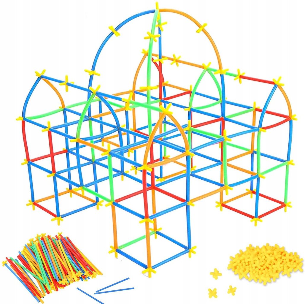 Ehituskõrred, 1100 elementi цена и информация | Klotsid ja konstruktorid | kaup24.ee