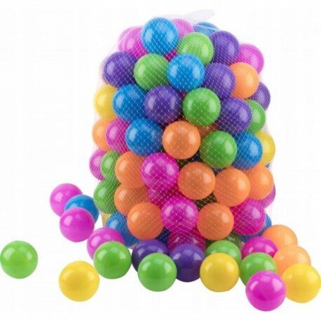 Plastpallid pallimere jaoks, 100 tükki, ∅ 6cm цена и информация | Imikute mänguasjad | kaup24.ee