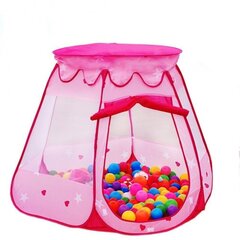 Игровая палатка с пластиковыми шариками, 105x90 см/100 шариков цена и информация | Детские игровые домики | kaup24.ee