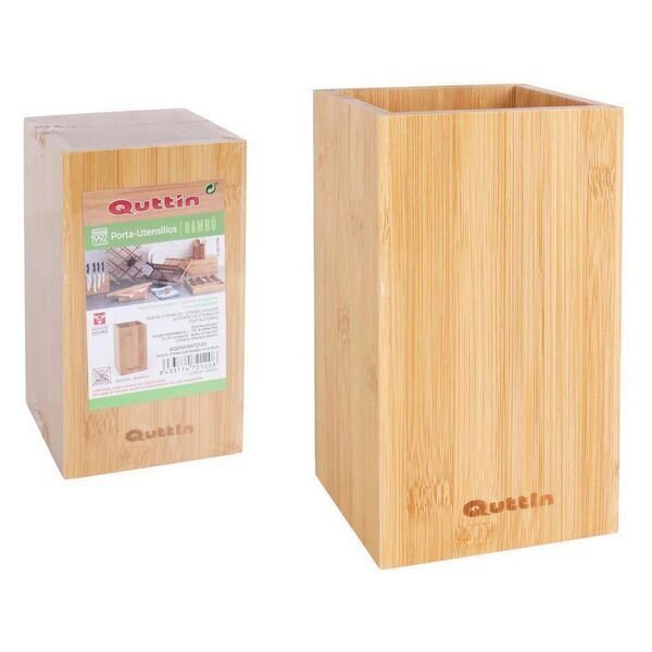 Anum köögiriistade jaoks Quttin Bambus naturaalne (10,5 x 10,5 x 18 cm) hind ja info | Köögitarbed | kaup24.ee