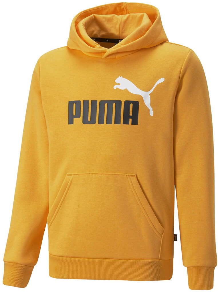 Poiste džemper Puma Ess+ 2Col Big Logo Yellow 586987 39 586987 39/164 hind ja info | Poiste kampsunid, vestid ja jakid | kaup24.ee