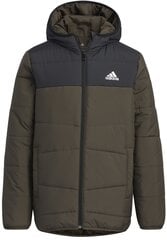 Куртка лоя подростков Adidas Jk Synthetic Olive HM5207/152, зеленая цена и информация | Куртки для мальчиков | kaup24.ee