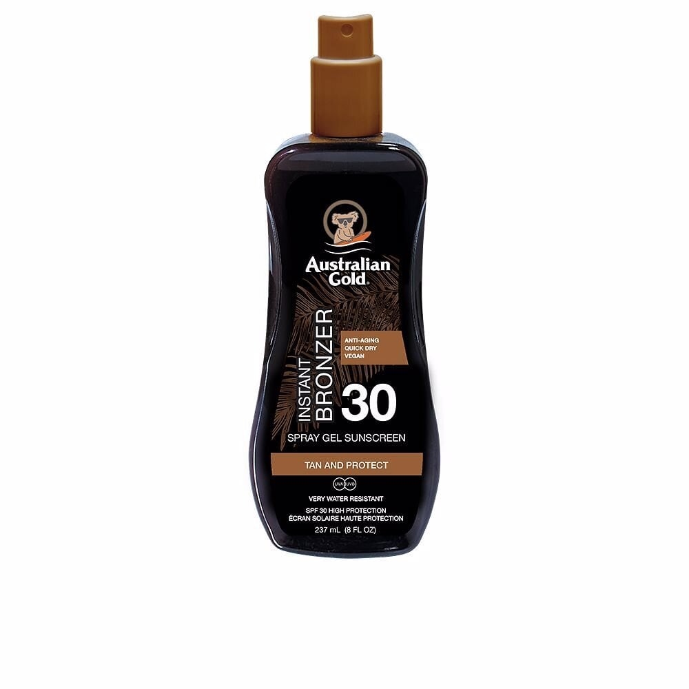 Pruunistav päevitusgeel Australian Gold Spray Gel with Bronzer SPF 30, 237 ml hind ja info | Päikesekreemid | kaup24.ee