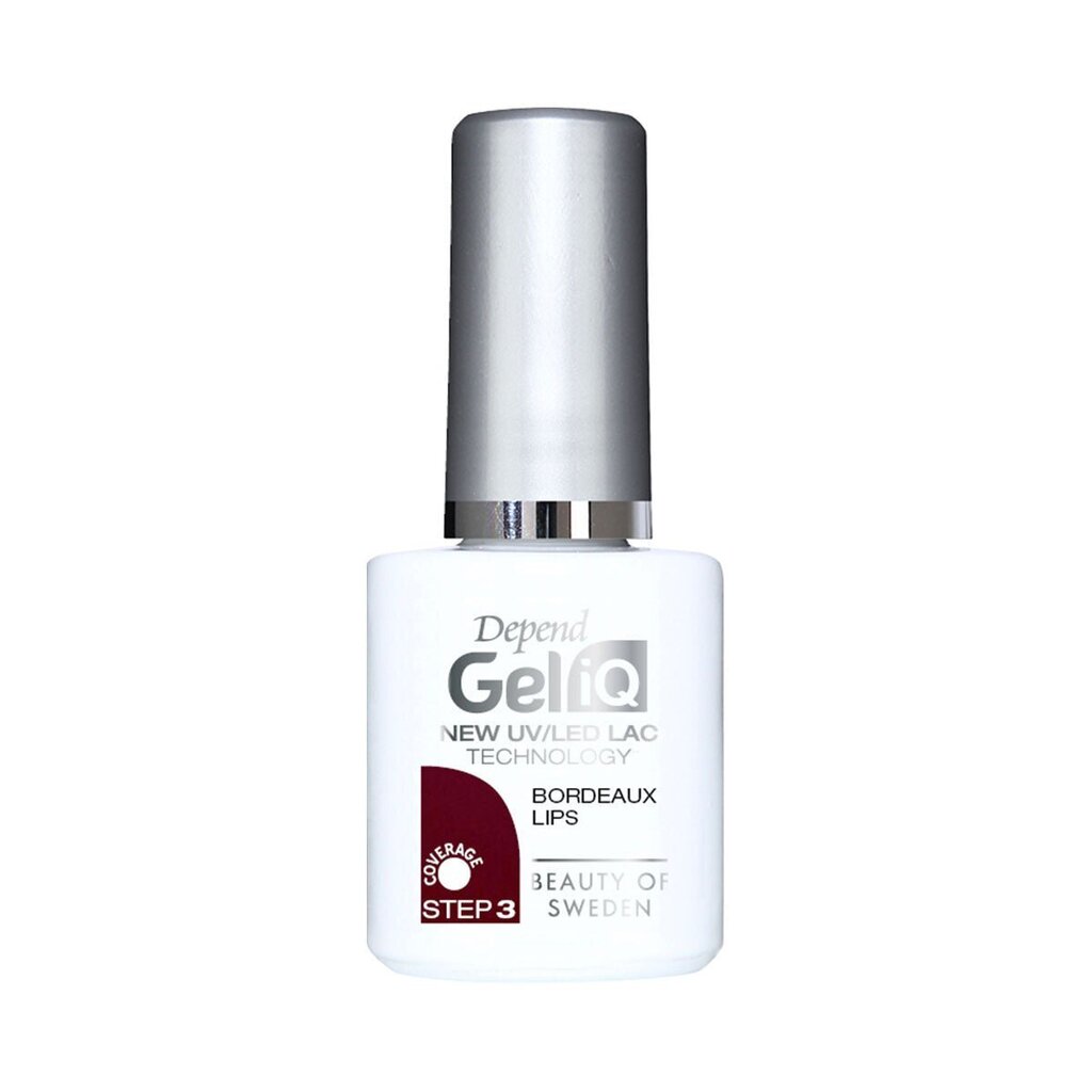 Geellakk Depend Gel iQ 1033 Bordeaux Lips, 5ml цена и информация | Küünelakid, küünetugevdajad | kaup24.ee